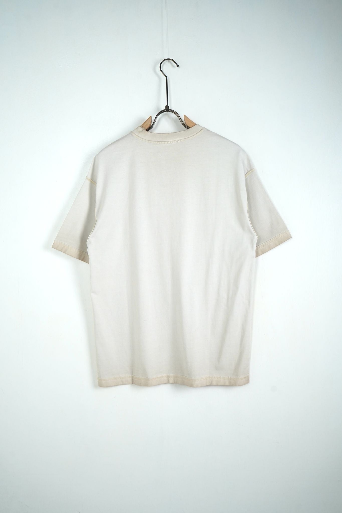 Tricou Crem Bărbați din Bumbac – Look Uzat, Casual Urban