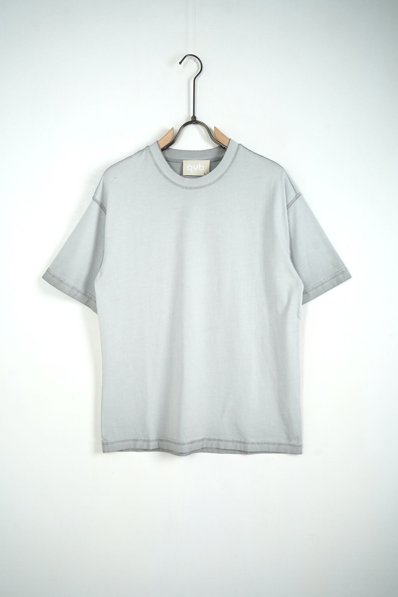 Tricou Gri Deschis Bărbați din Bumbac – Look Uzat, Casual Urban
