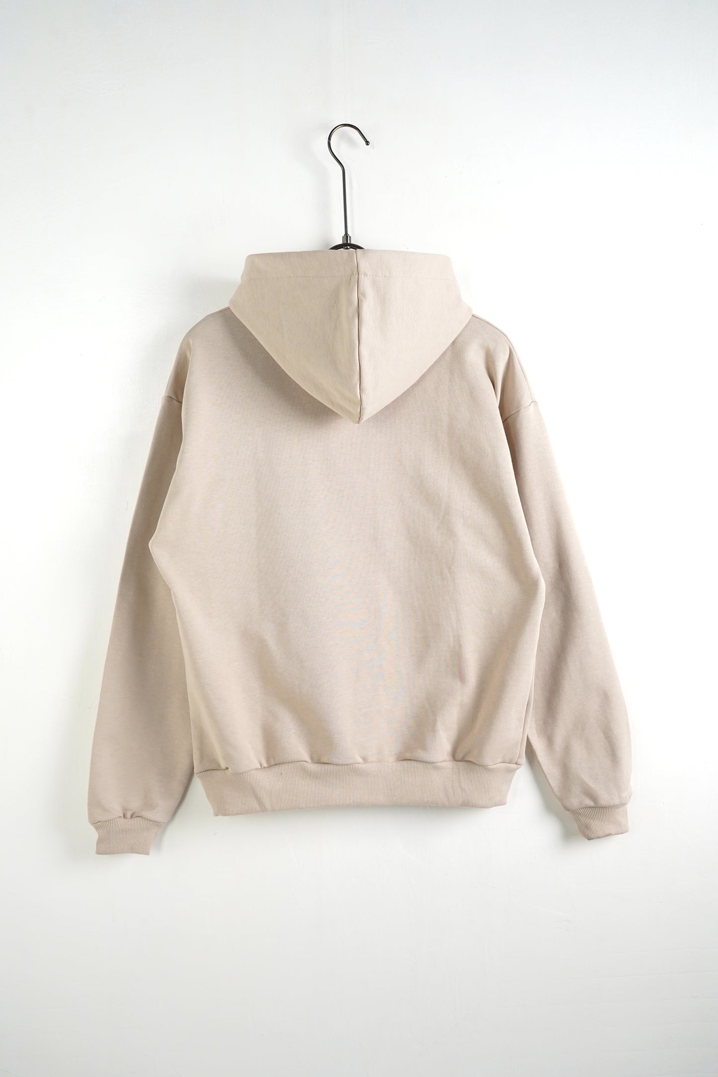 Hanorac Crem Unisex cu Sireturi Lungi