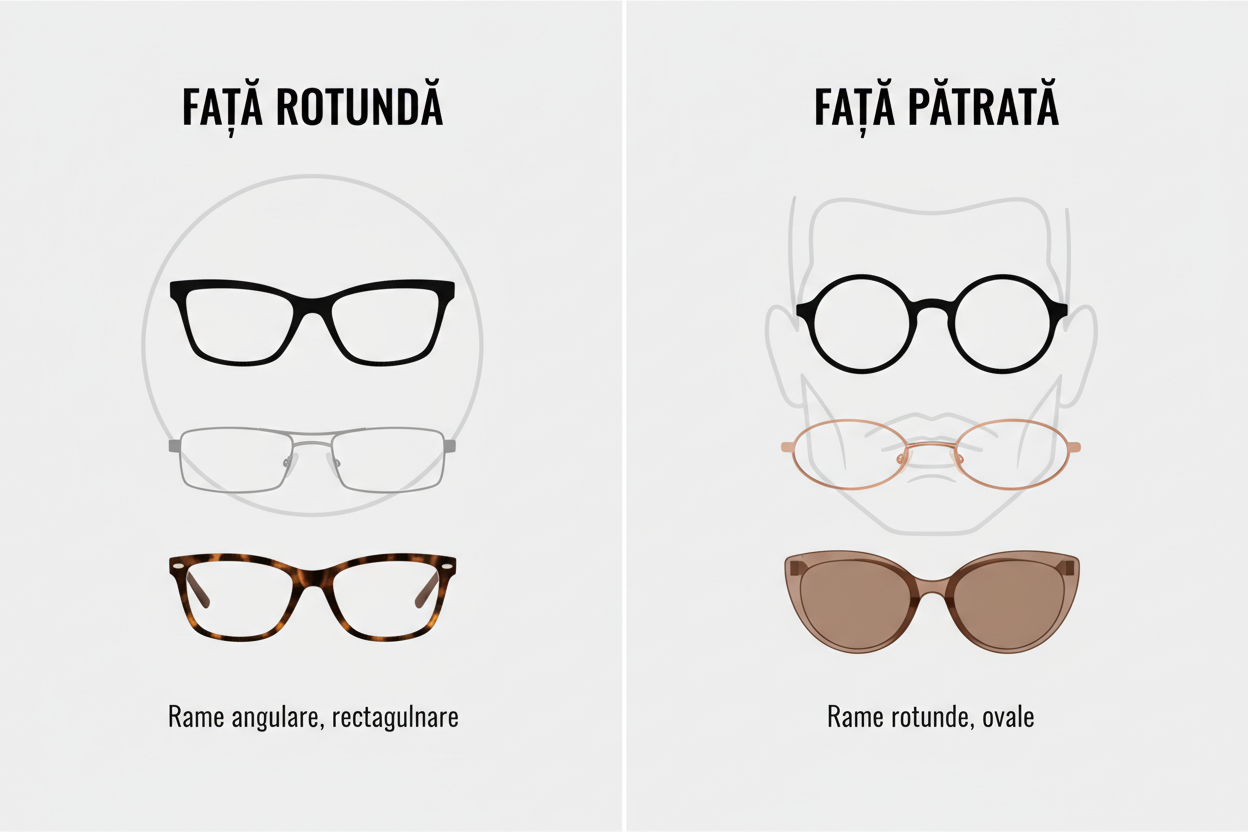 Cum alegi ochelarii de soare în functie de forma fetei