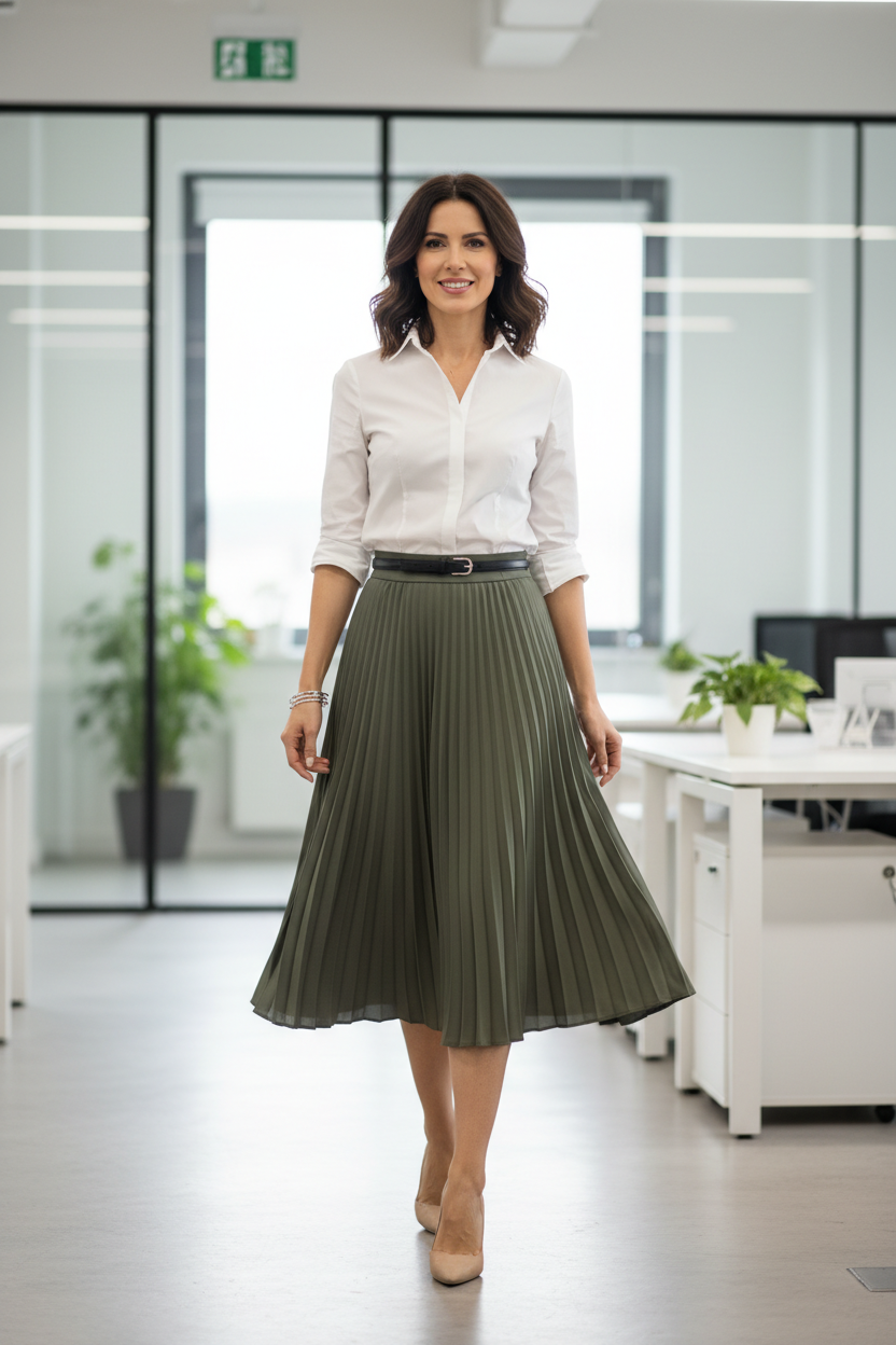 Fusta Plisată: 5 Tinute Chic