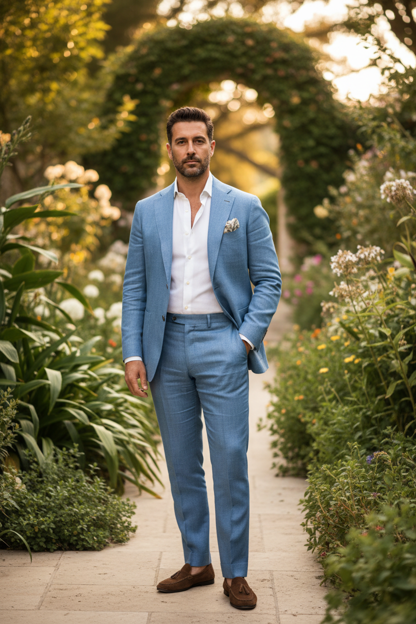 Ținută botez bărbați vara – Idei elegante și smart casual pentru 2026