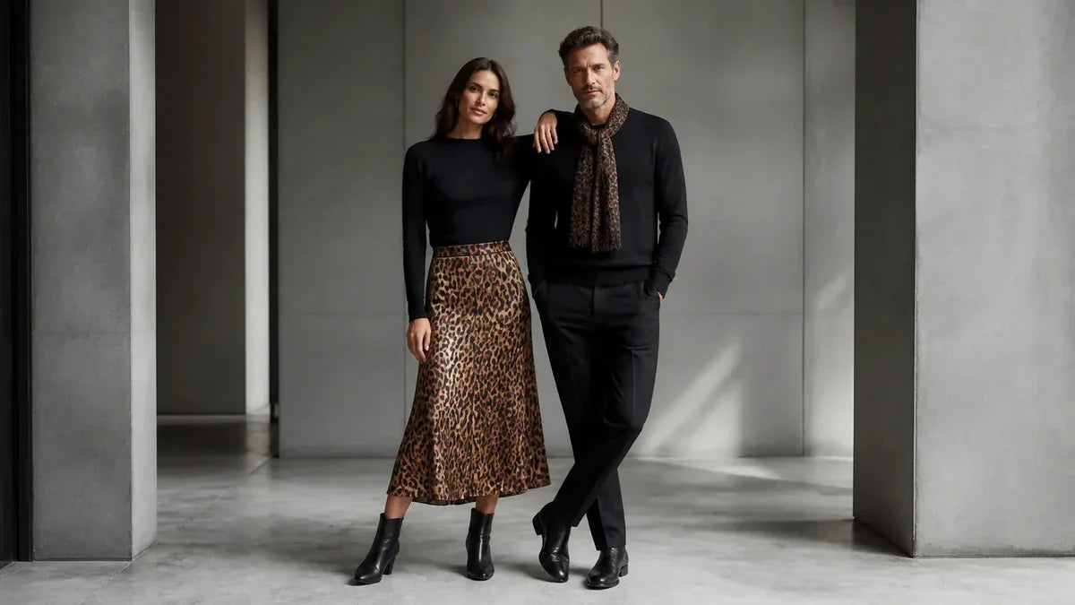Ținute elegante cu leopard print pentru femei și bărbați în 2026