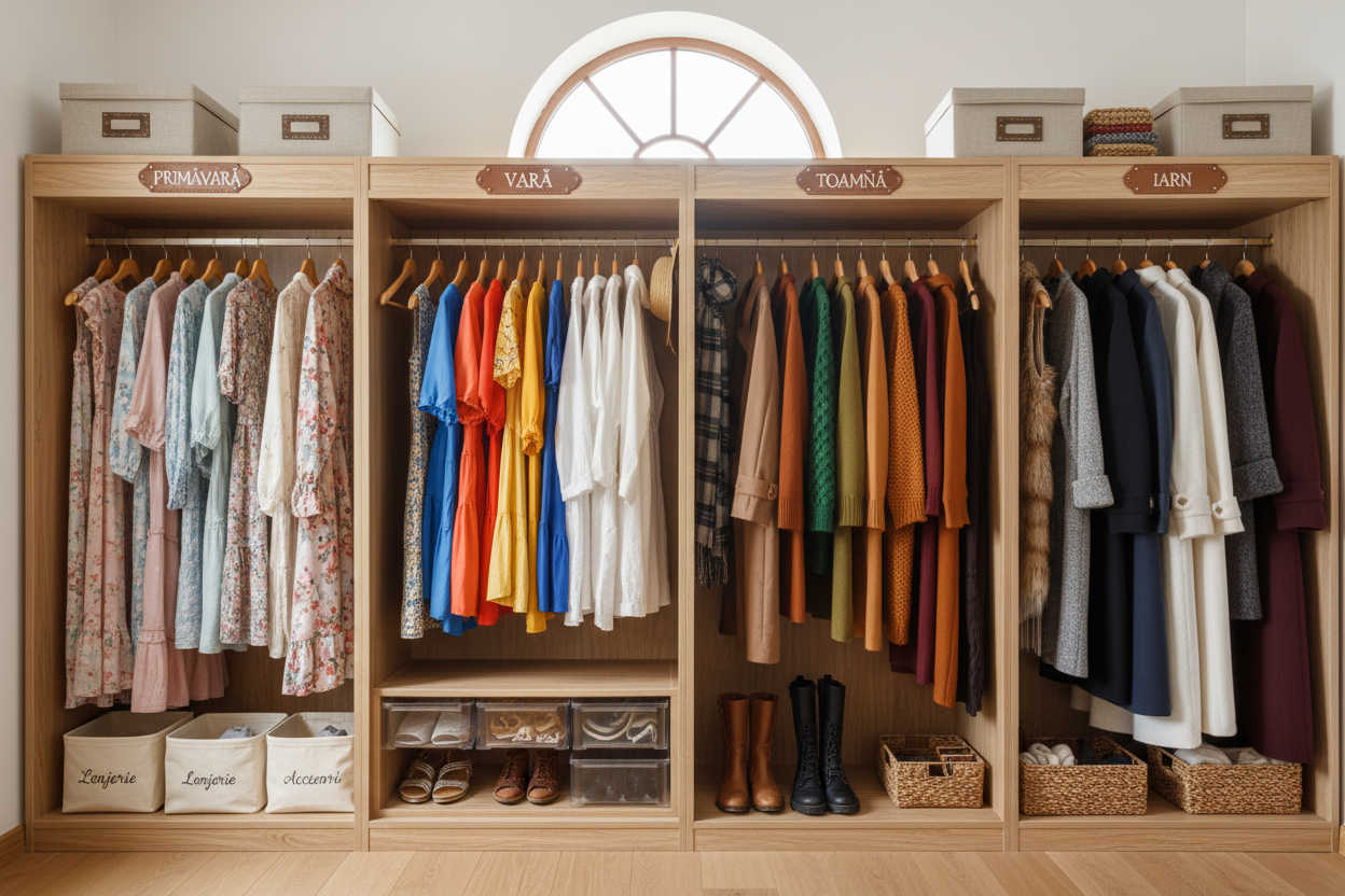 Organizare Dulap Haine: Ghid Practic pe Sezoane