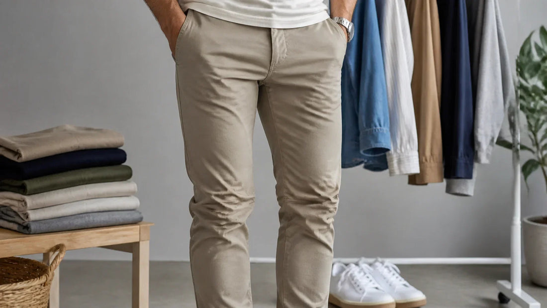 Pantaloni care fac genunchi: de ce apare deformarea materialului – imagine principală pentru ghidul Atelier AXD