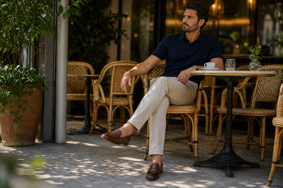 Pantaloni chino de vară pentru bărbați: când și cum îi porți