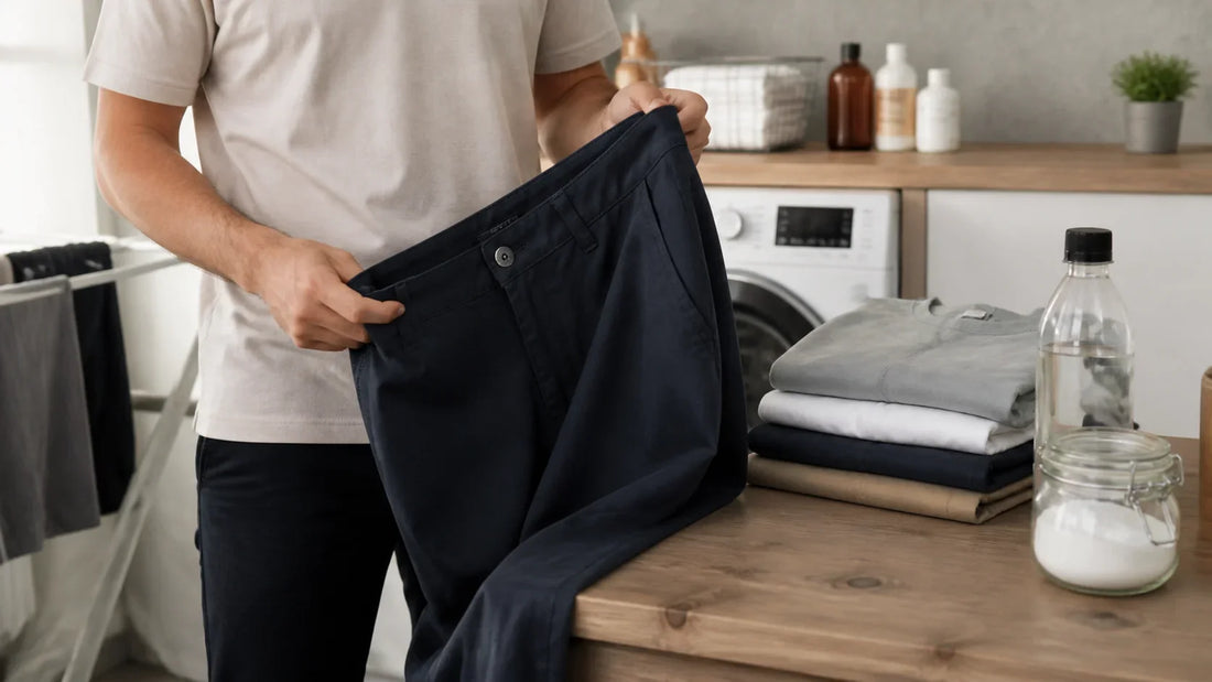 Pantalonii miros după spălare: cauze și soluții sigure – imagine principală pentru ghidul Atelier AXD