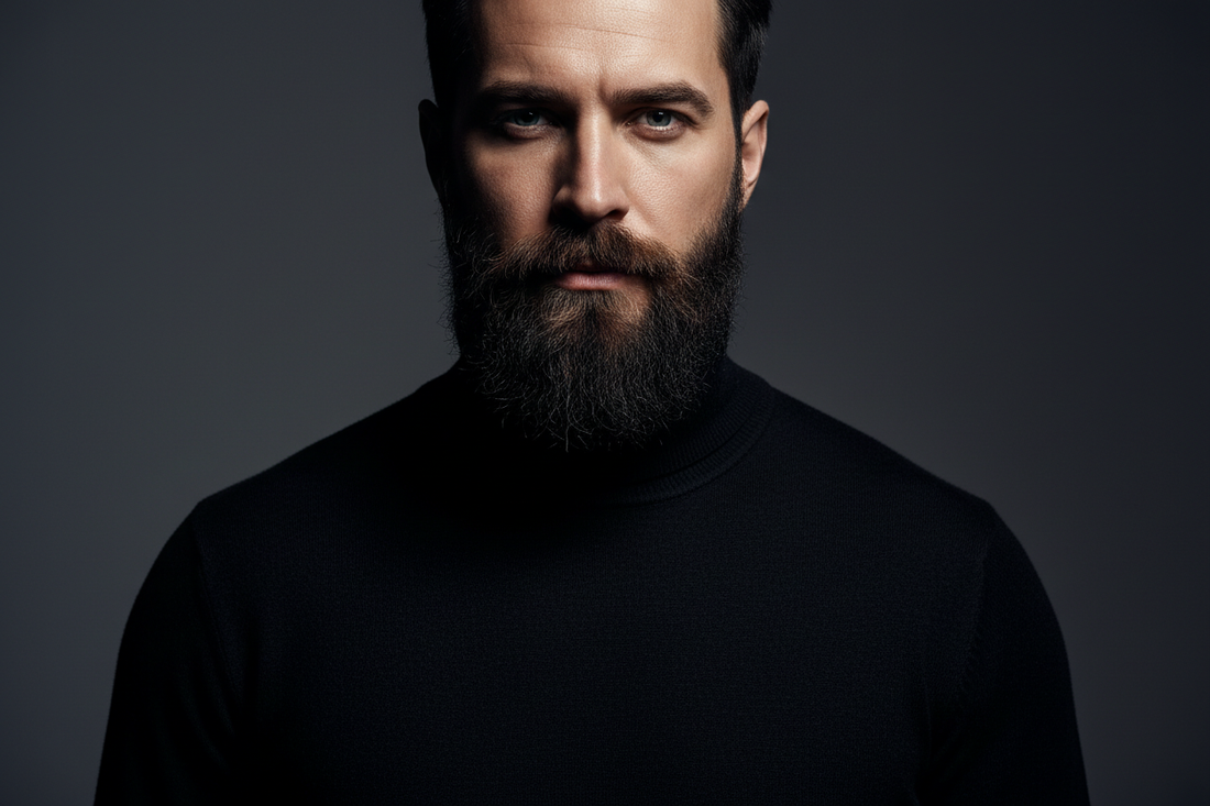 helanca barbati neagra premium portret studio eleganta urbana