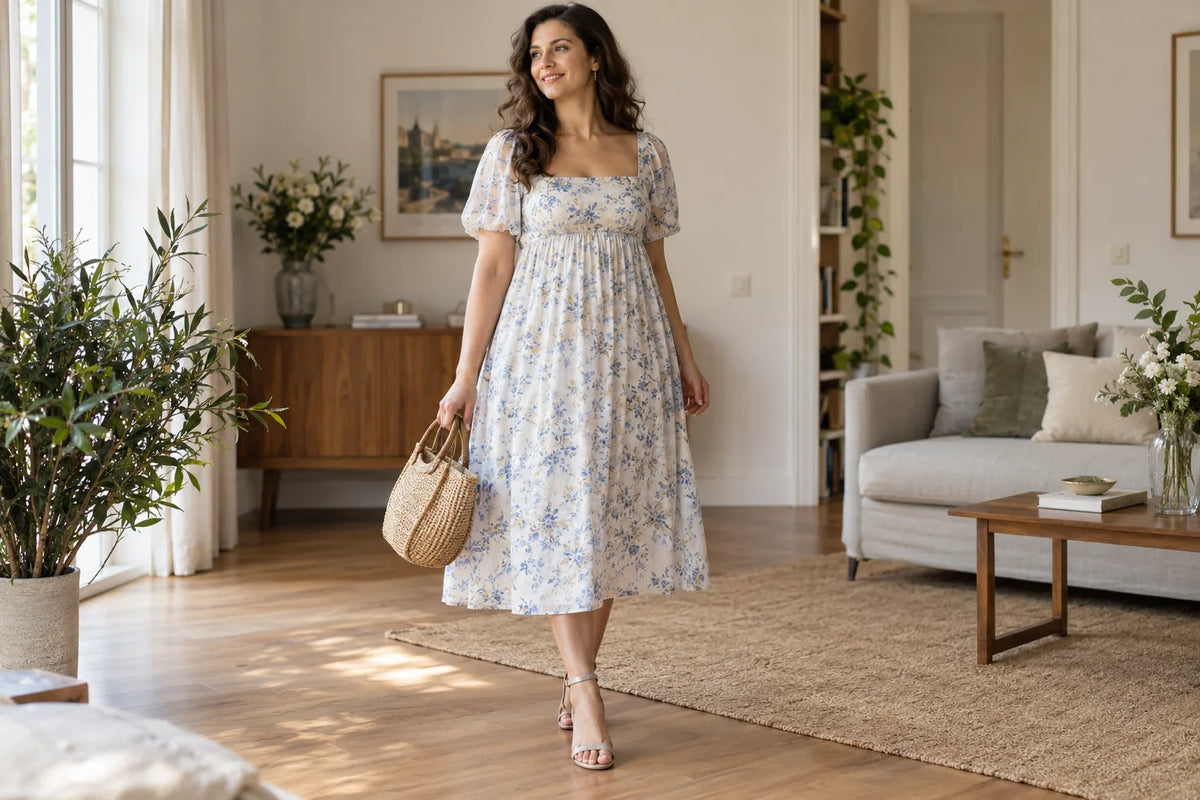 Rochie empire cu talie sub bust
