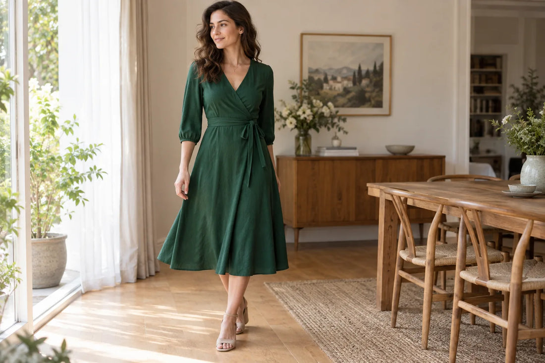 Rochie petrecută cu închidere reglabilă