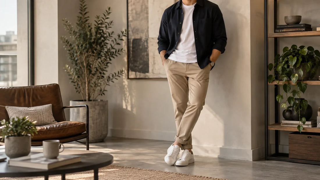 Stil casual barbati: ghid practic și exemple ușor de aplicat – imagine principală despre stil casual masculin, cu proporții clare și piese ușor de purtat