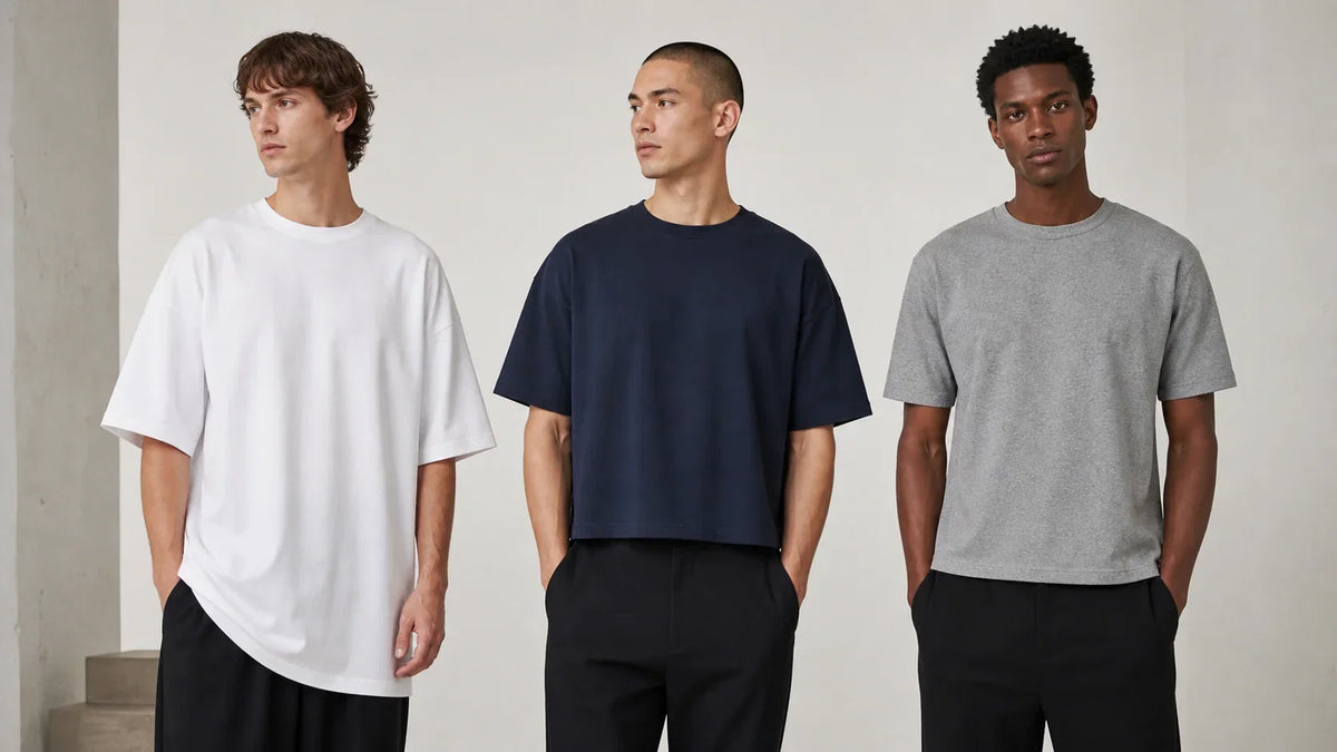 Diferențele dintre tricourile oversized, boxy fit și relaxed fit pentru bărbați