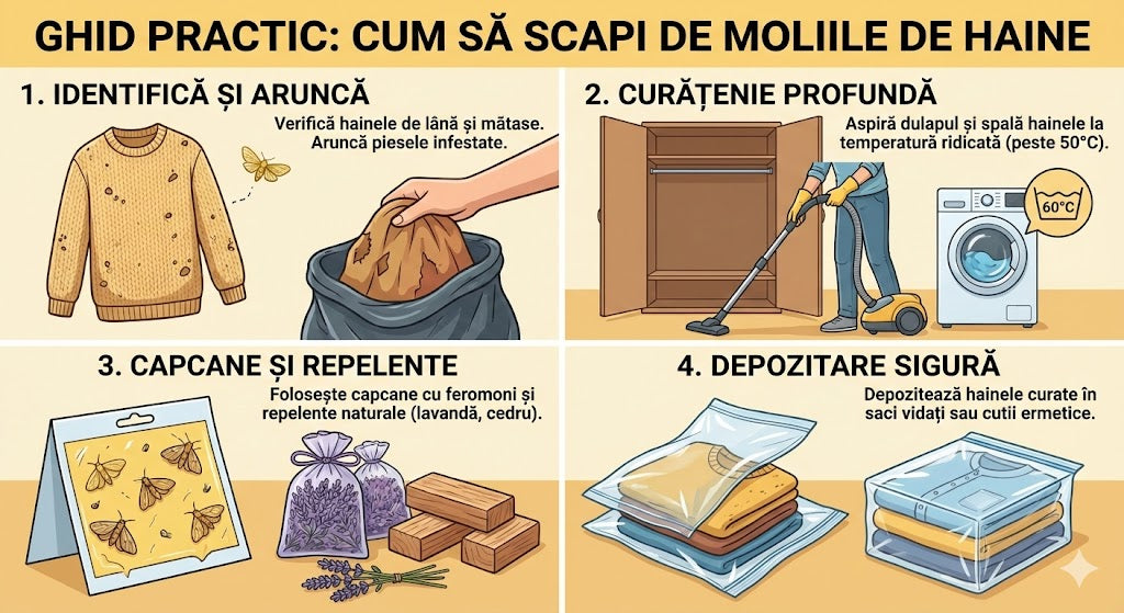 Cum scapi de moliile care fac gauri