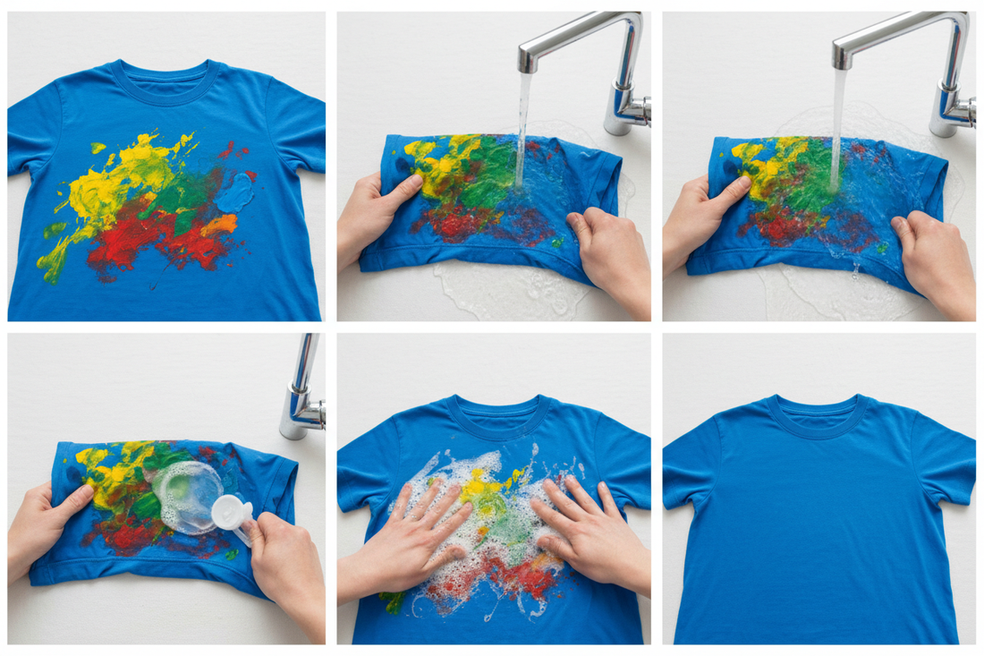 Cum cureți vopseaua lavabilă de pe haine