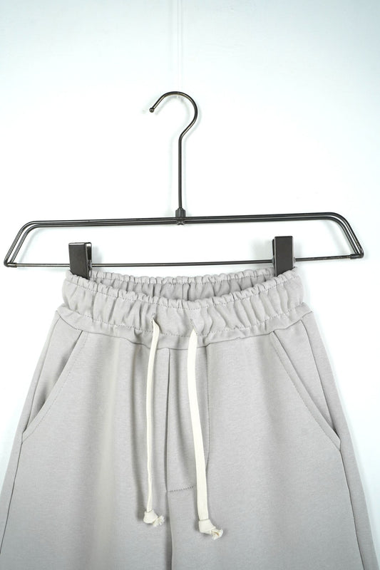 Pantaloni scurti Copii gri deschis casual talie ajustabila, material usor