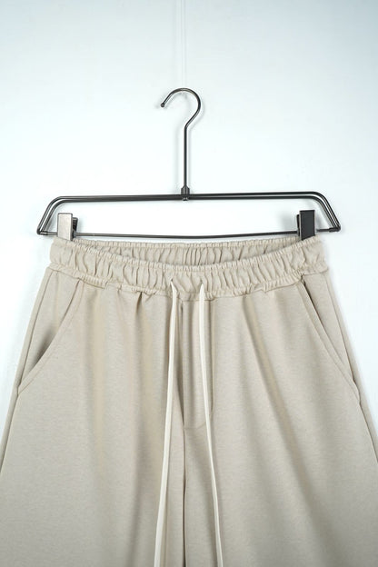 Pantaloni Scurți Unisex din Bumbac Crem