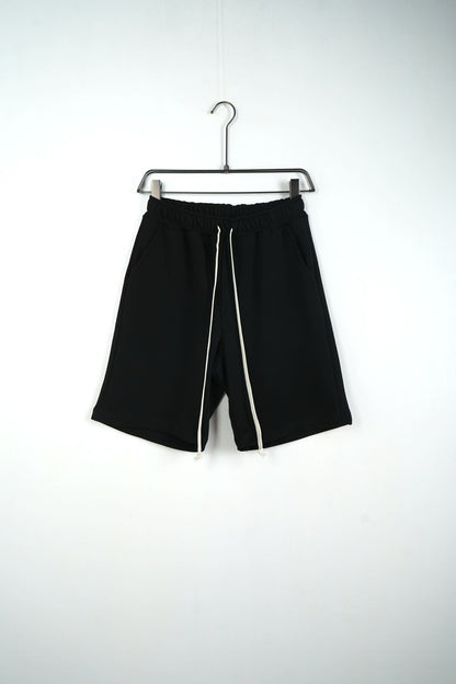 Pantaloni Scurți Unisex din Bumbac Negrii