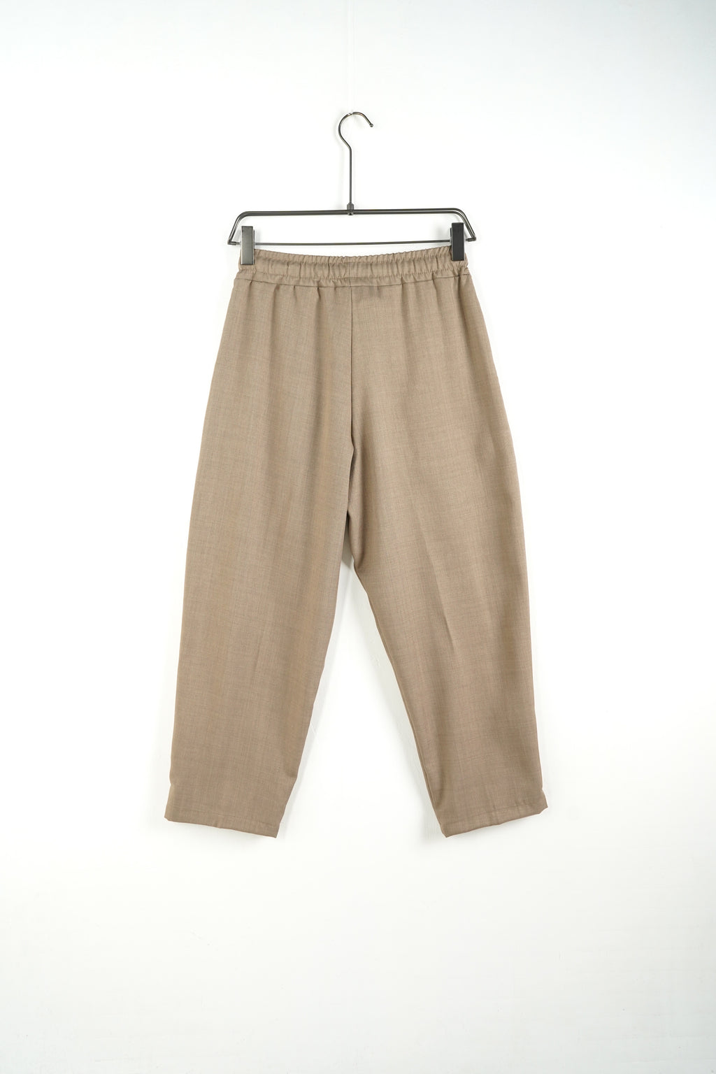 Pantaloni Bărbați Maro Deschis - Croială Largă (Wide Leg) cu Șnur Lung