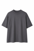 Tricou Gri inchis Unisex - Bumbac 100%, Guler la Bază