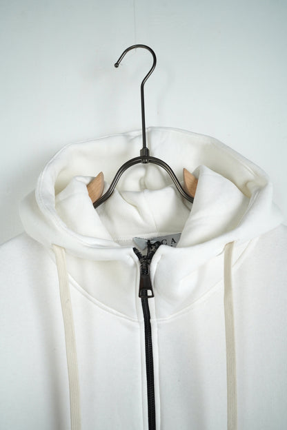 Hanorac Alb Bărbați cu Fermoar – Simplu, Confortabil și Versatil