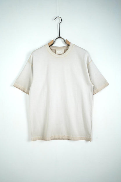 Tricou Crem  Bărbați din Bumbac – Look Uzat, Casual Urban