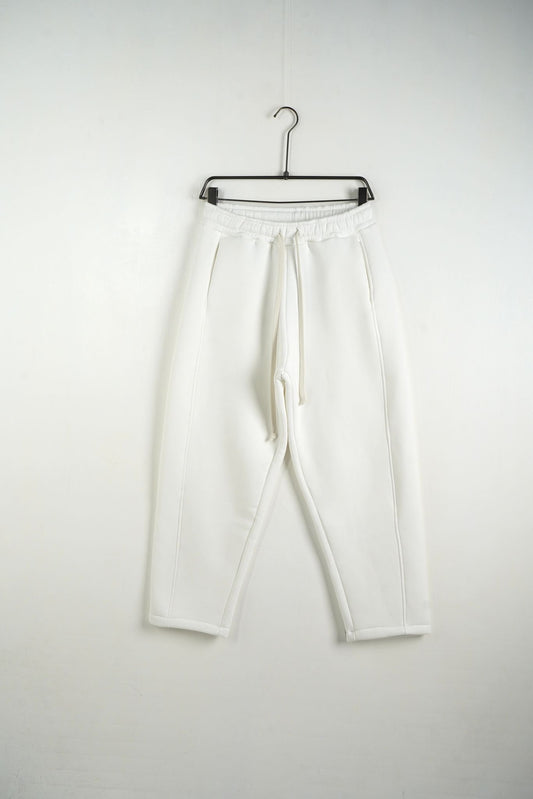 Pantaloni Lungi Bărbați Albi din Bumbac – Stil Trening