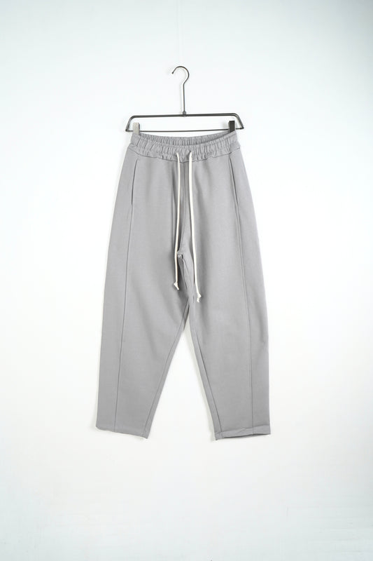 Pantaloni largi gri deschis de trening pentru barbati