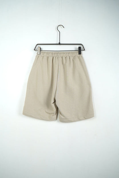 Pantaloni Scurți Unisex din Bumbac Crem