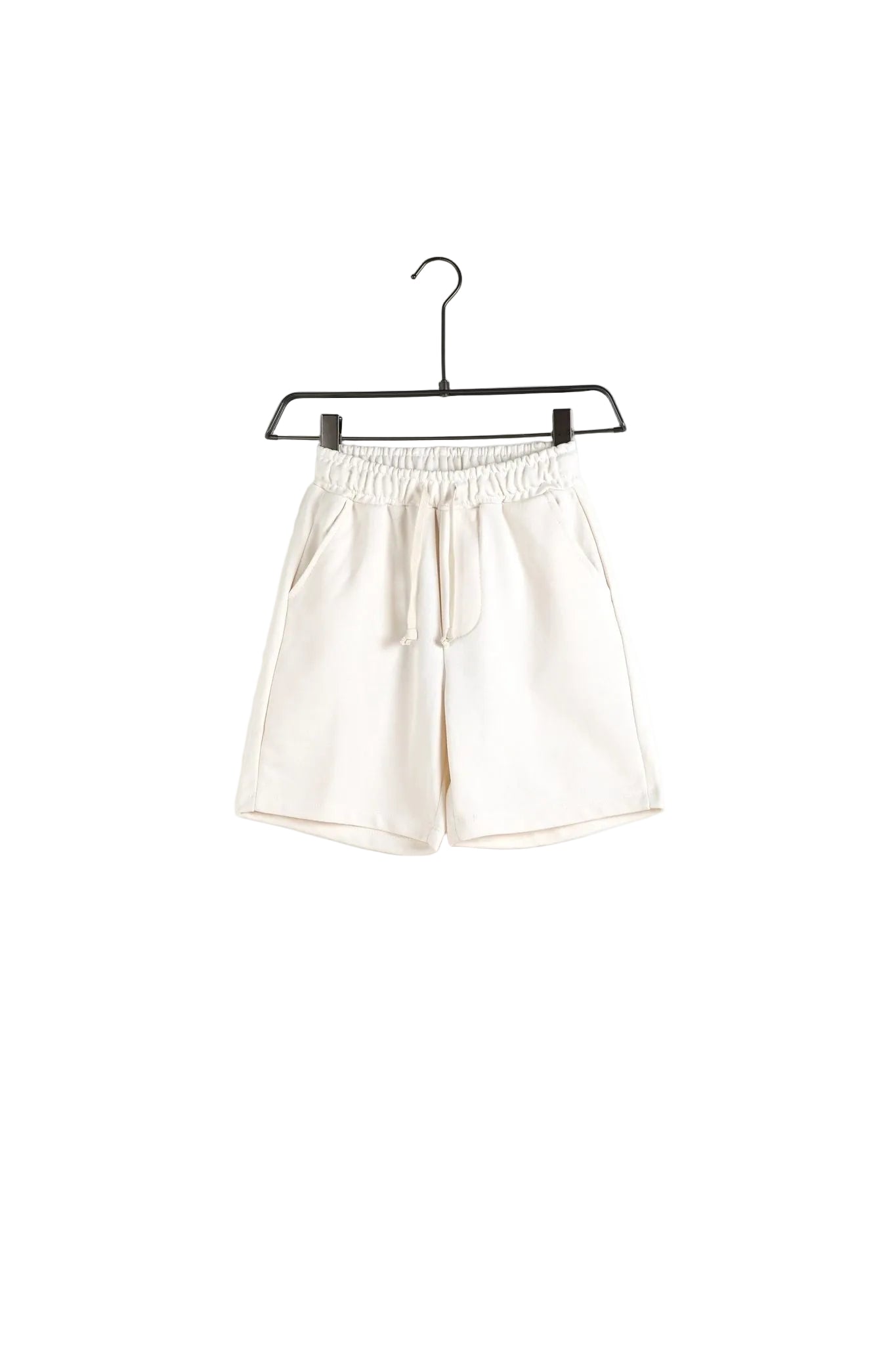 Bermude casual albe pentru copii, din bumbac, potrivite pentru serbare sau ținute de vară