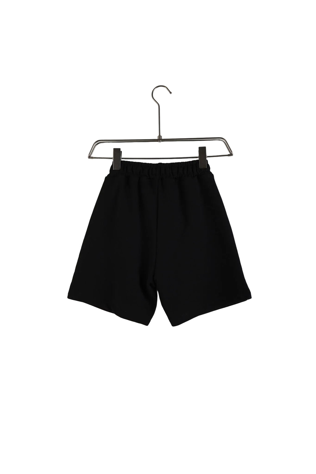 Bermude casual negre pentru băieți, cu buzunare laterale și șnur reglabil în talie.