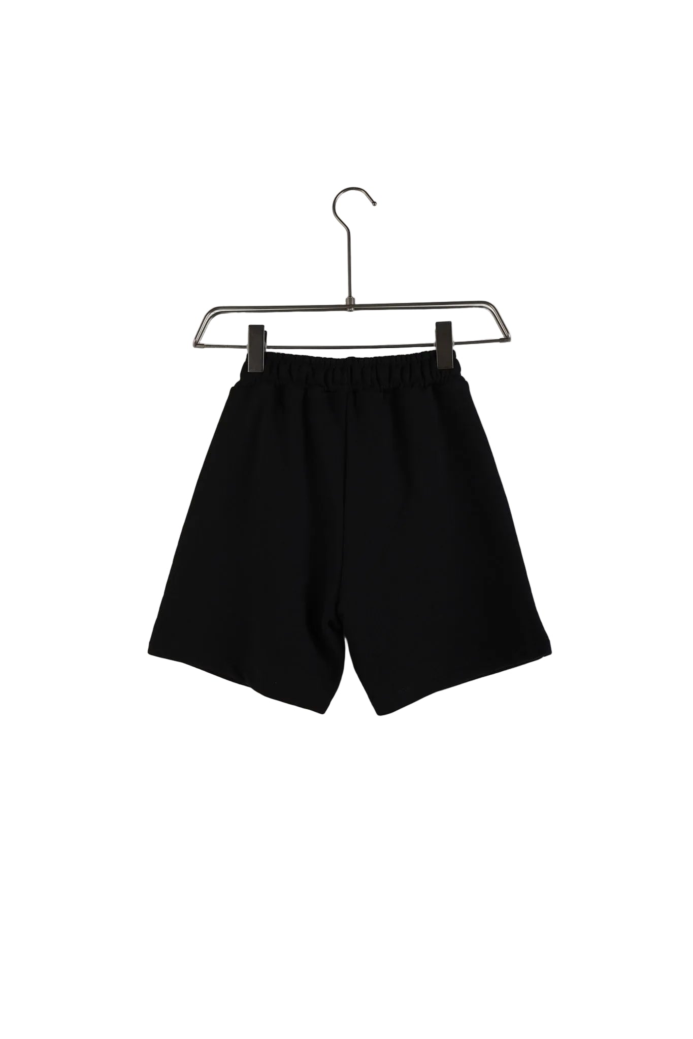 Bermude casual negre pentru băieți, cu buzunare laterale și șnur reglabil în talie.