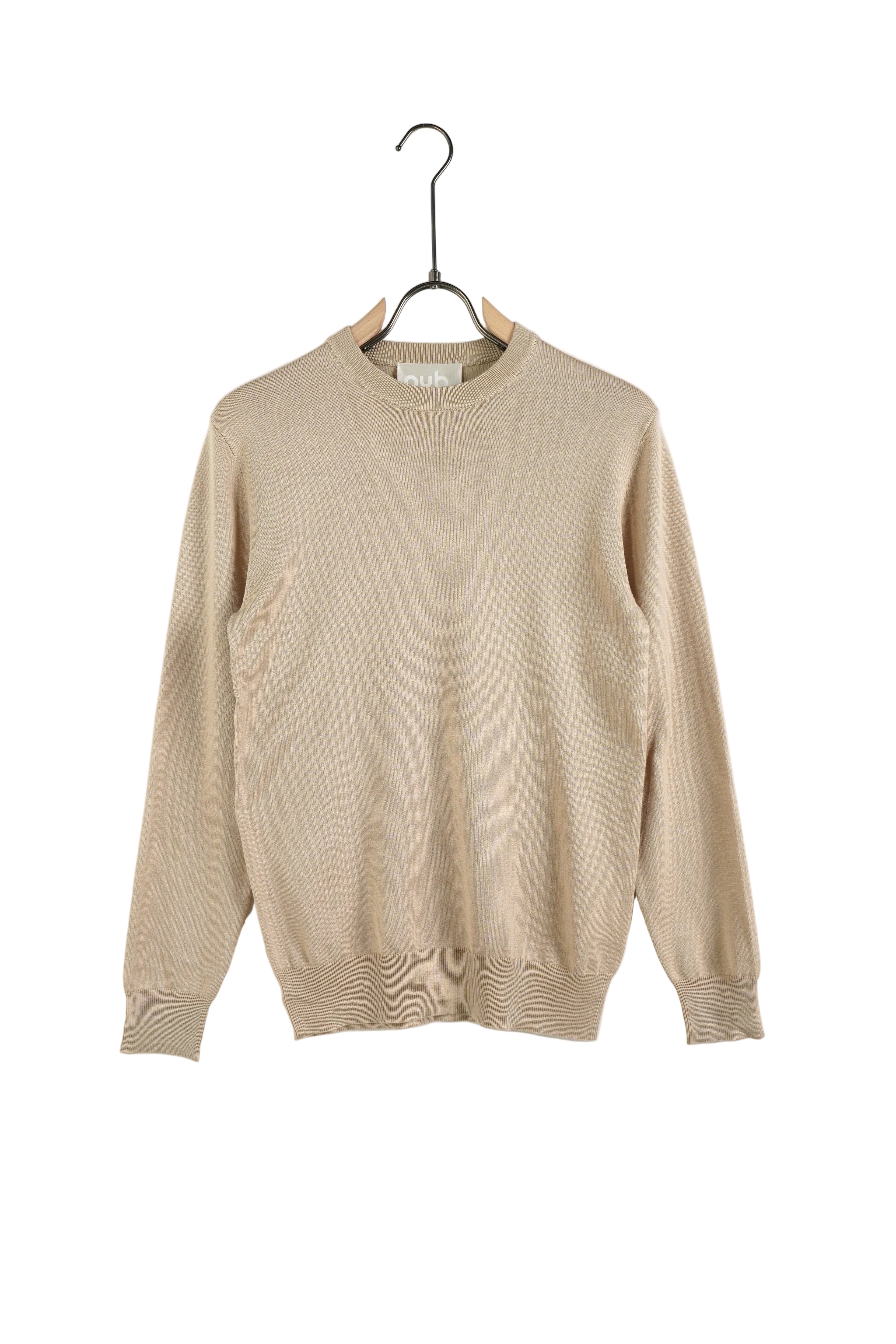 Bluză casual cu mânecă lungă, culoare caisă (apricot), model uni pentru bărbați