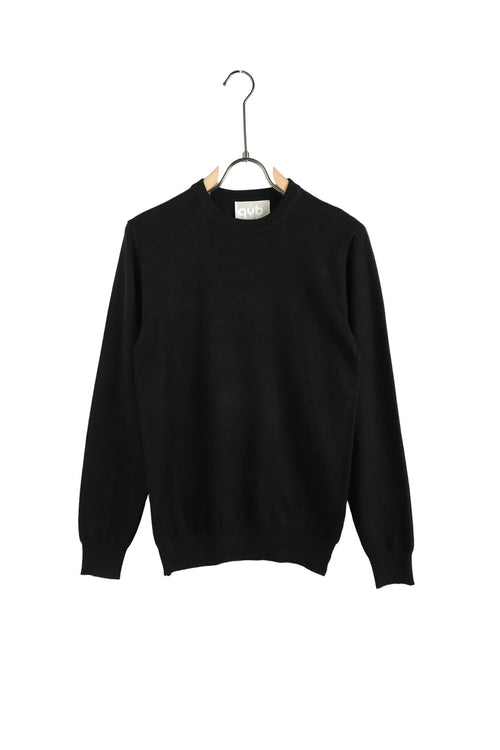Bluză casual neagră cu mânecă lungă, croială confortabilă disponibilă în mărimi mari XL și 2XL, material bumbac premium