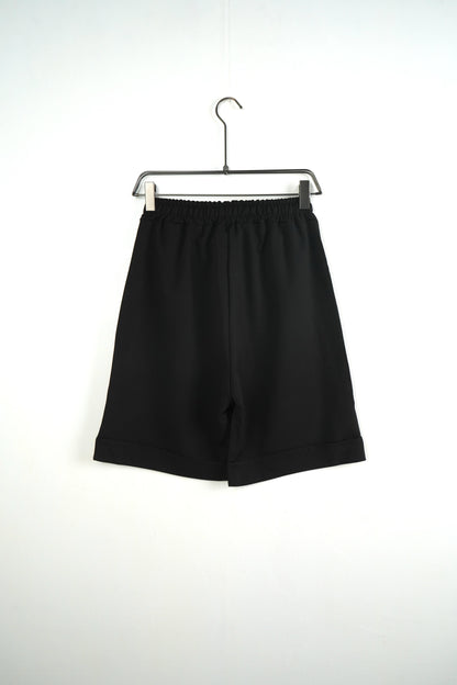 Pantaloni Scurti Barbati Negrii cu Siret Lung