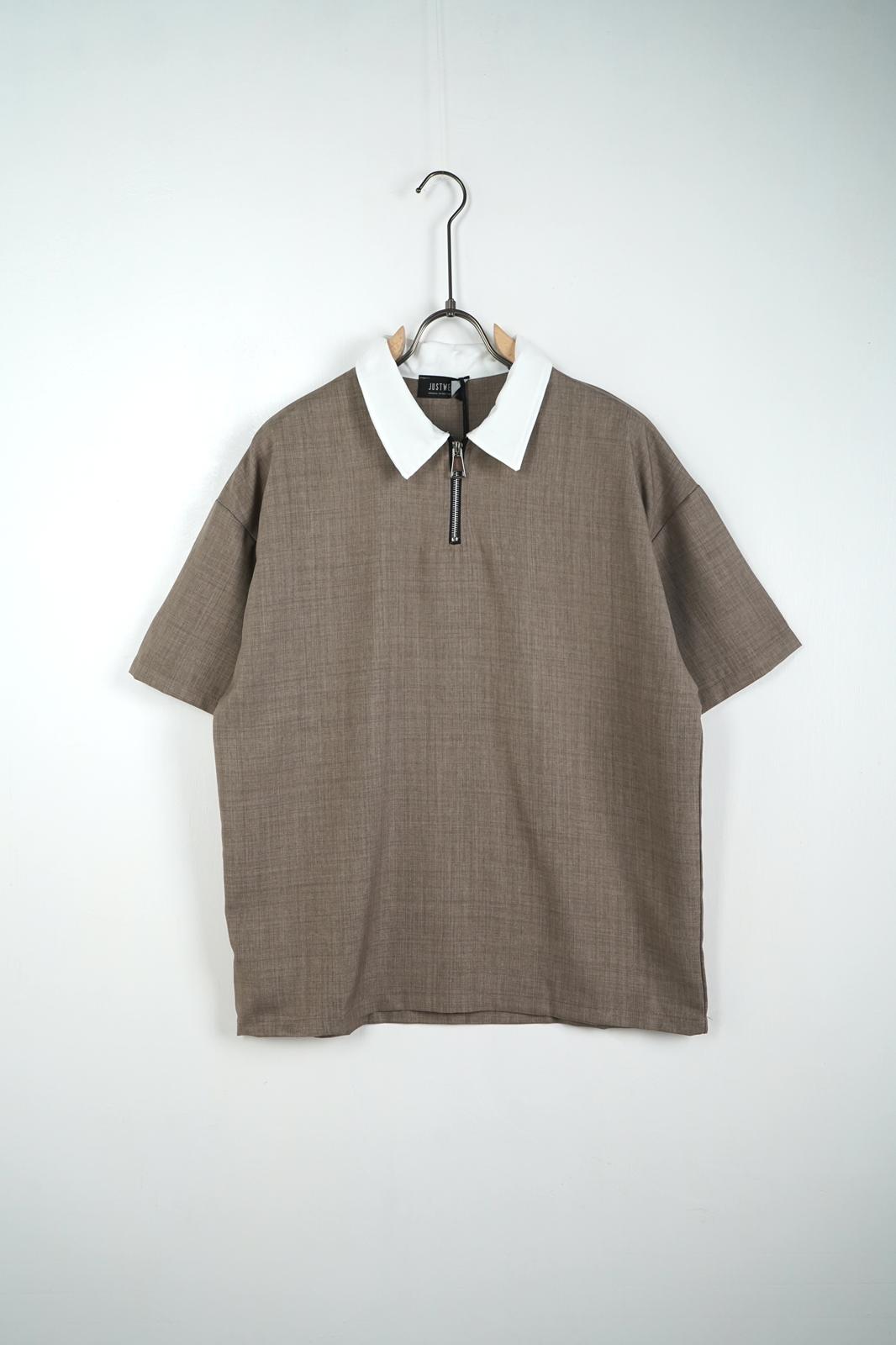 Set bărbați casual maro — tricou și pantaloni cu șnur