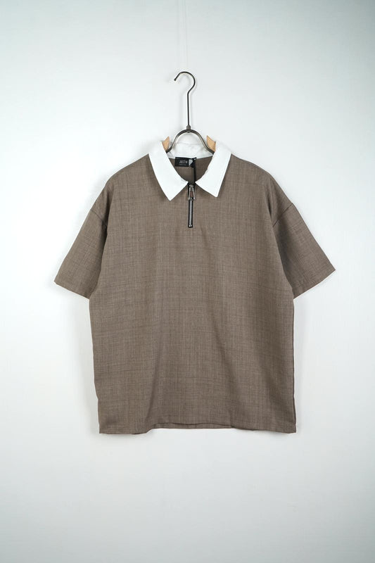 Set bărbați casual maro — tricou și pantaloni cu șnur