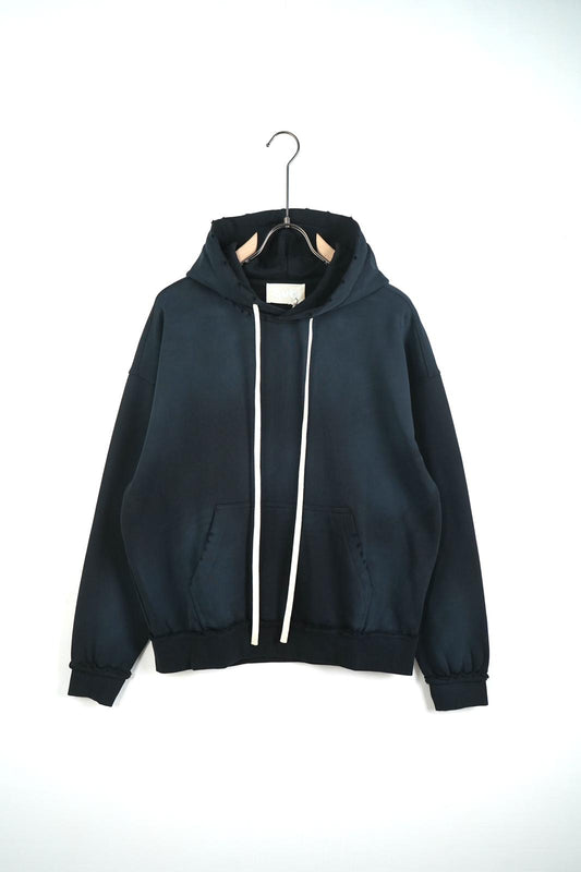 Hanorac Negru  Barbati Look Uzat – Bumbac