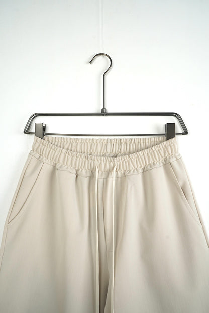 Pantaloni Scurti Barbati Crem cu Siret Lung