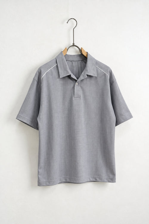 Tricou polo gri FMT66 pe umeraș