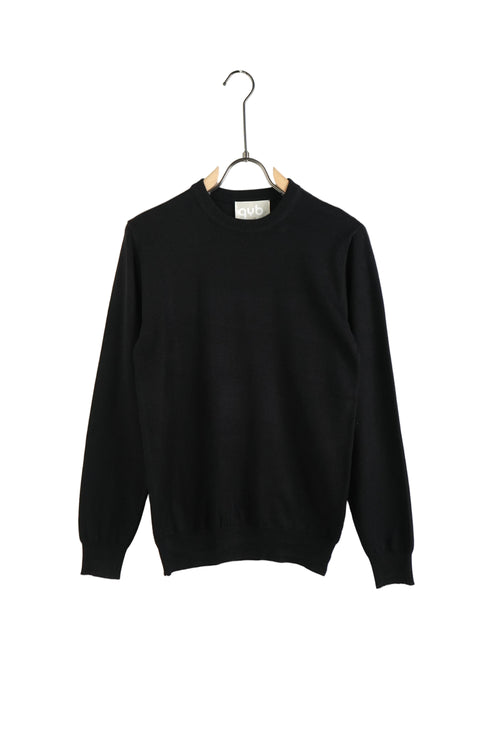 Bluză casual neagră cu mânecă lungă, croială confortabilă disponibilă în mărimi mari XL și 2XL, material bumbac premium