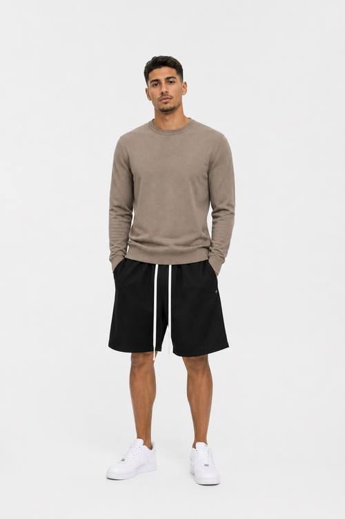 compleu-casual-barbati-bluza-bej-minimal