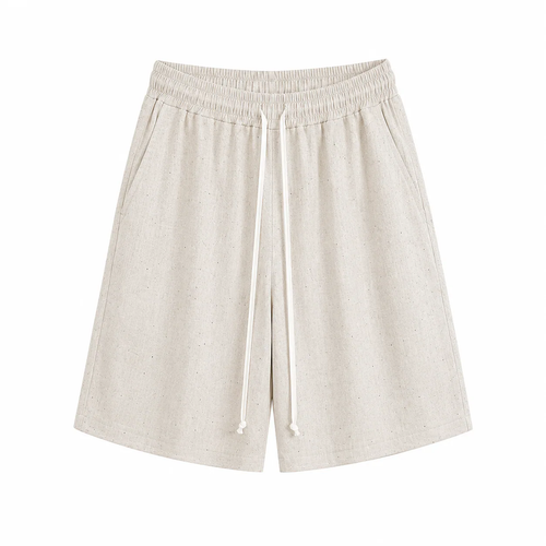 Pantaloni Crem NATO și Șnur Lung – 70% Vâscoză, 30% In - produs fashion bărbați Atelier AXD