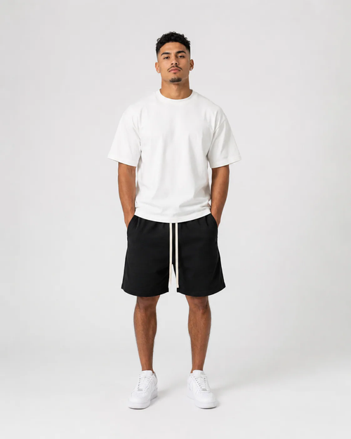 Pantaloni negri din bumbac 100% pentru bărbați – model masculin modern, confort premium și croială casual elegantă pentru țin