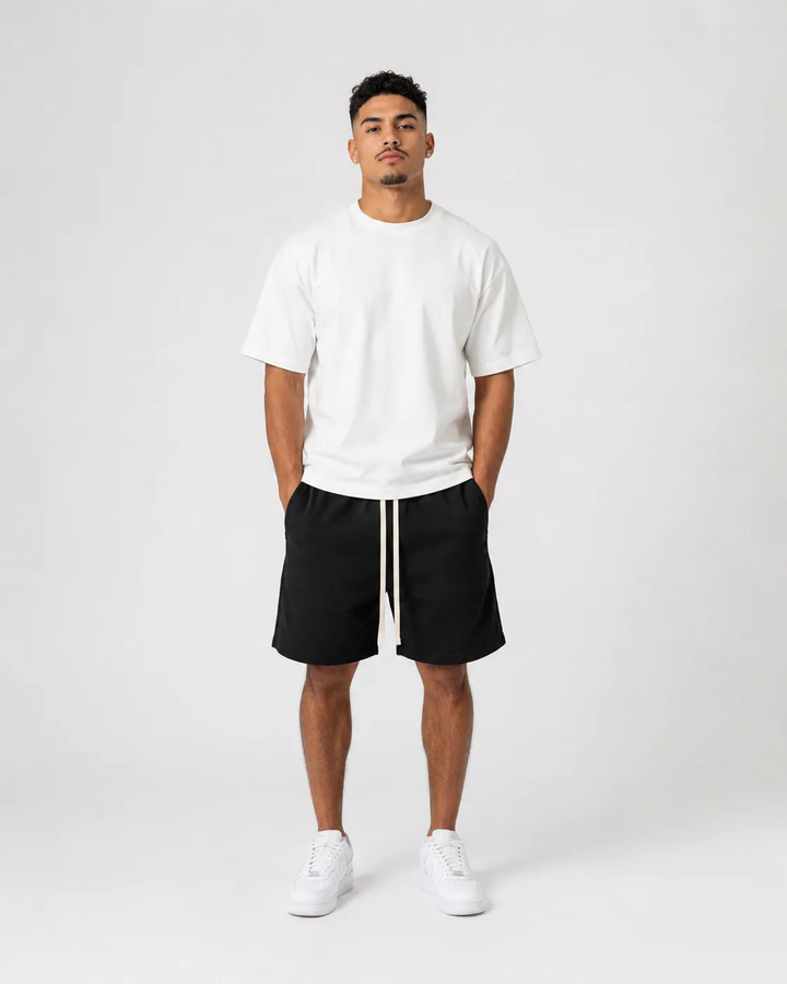 Pantaloni negri din bumbac 100% pentru bărbați – model masculin modern, confort premium și croială casual elegantă pentru țin