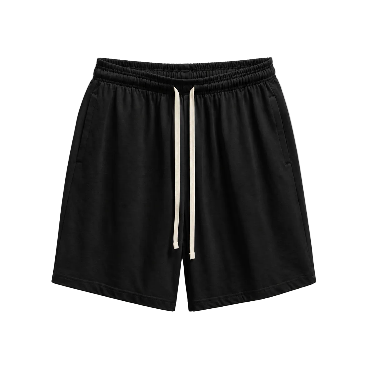 Pantaloni negri 100% bumbac cu șnur lung pentru ținute casual