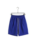 „Pantaloni scurți albaștri cu șnur lung, design casual, lejer și confortabil pentru purtare zilnică.