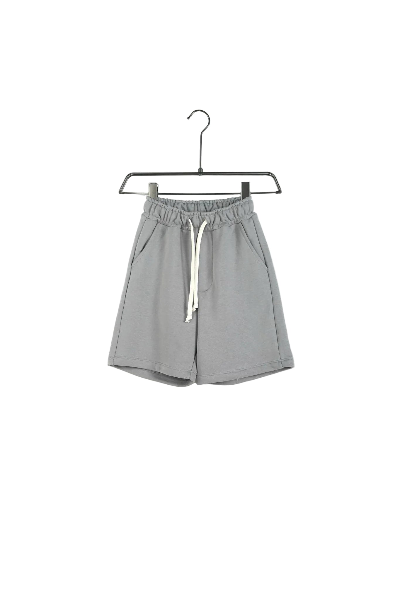 Pantaloni scurți gri de trening pentru copii, din bumbac moale, ideali pentru joacă