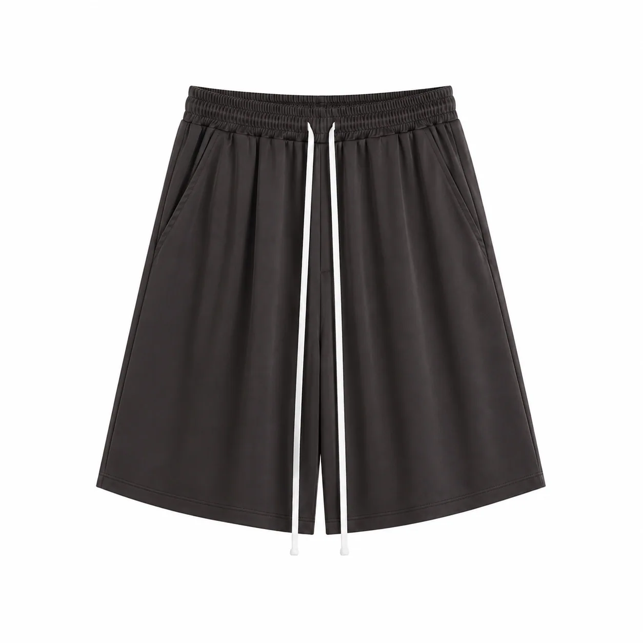 Pantaloni Scurți Maro Închis cu Șnur Lung – Subțiri, de Vară - produs fashion bărbați Atelier AXD