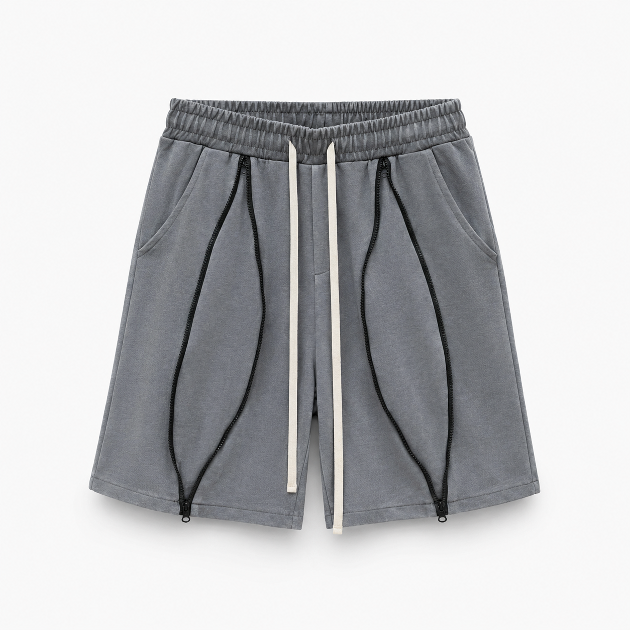 pantaloni-scurti-gri-cu-snur-lung