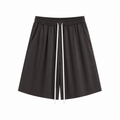 Pantaloni Scurți Maro Închis cu Șnur Lung – Subțiri, de Vară